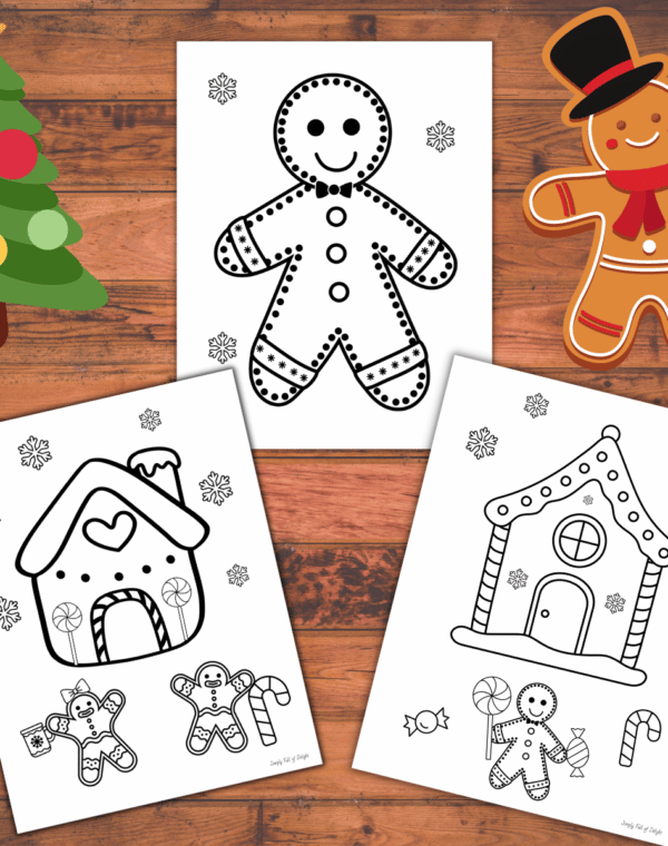 gingerbread man coloring pages free printable