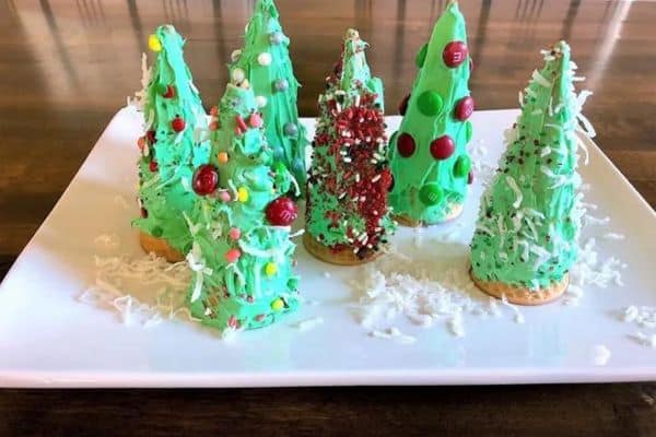 Ice Cream cone Christmas trees by Burlap & Blue