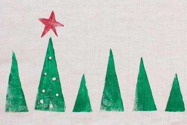 Christmas tea towel by Make & Do Crew