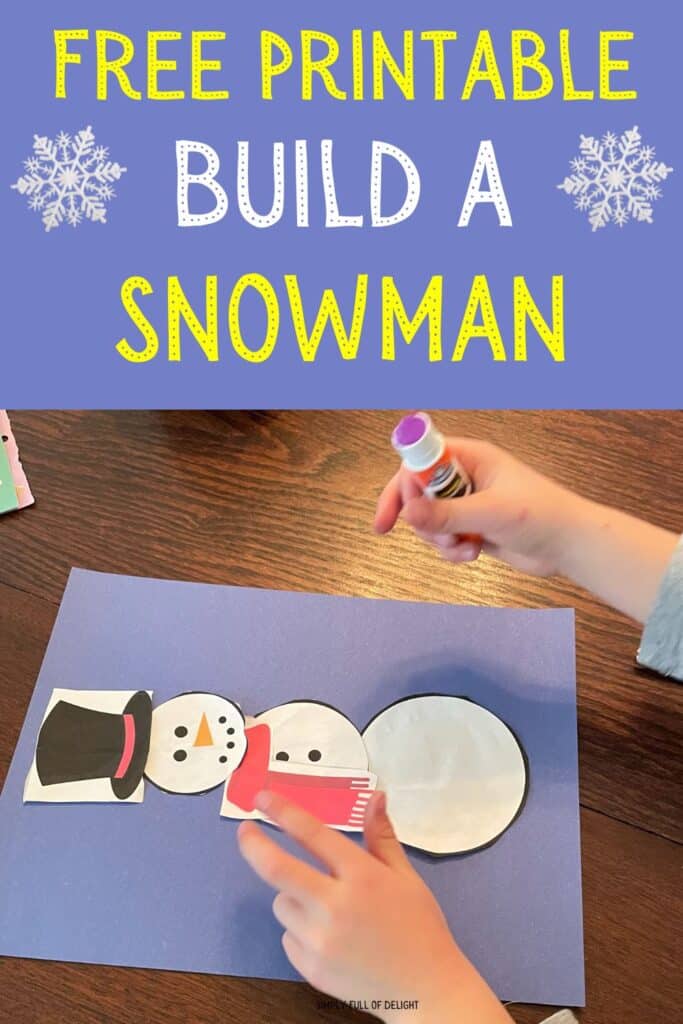 ☃️ Cut Out and Build a Snowman Printable (Free!)