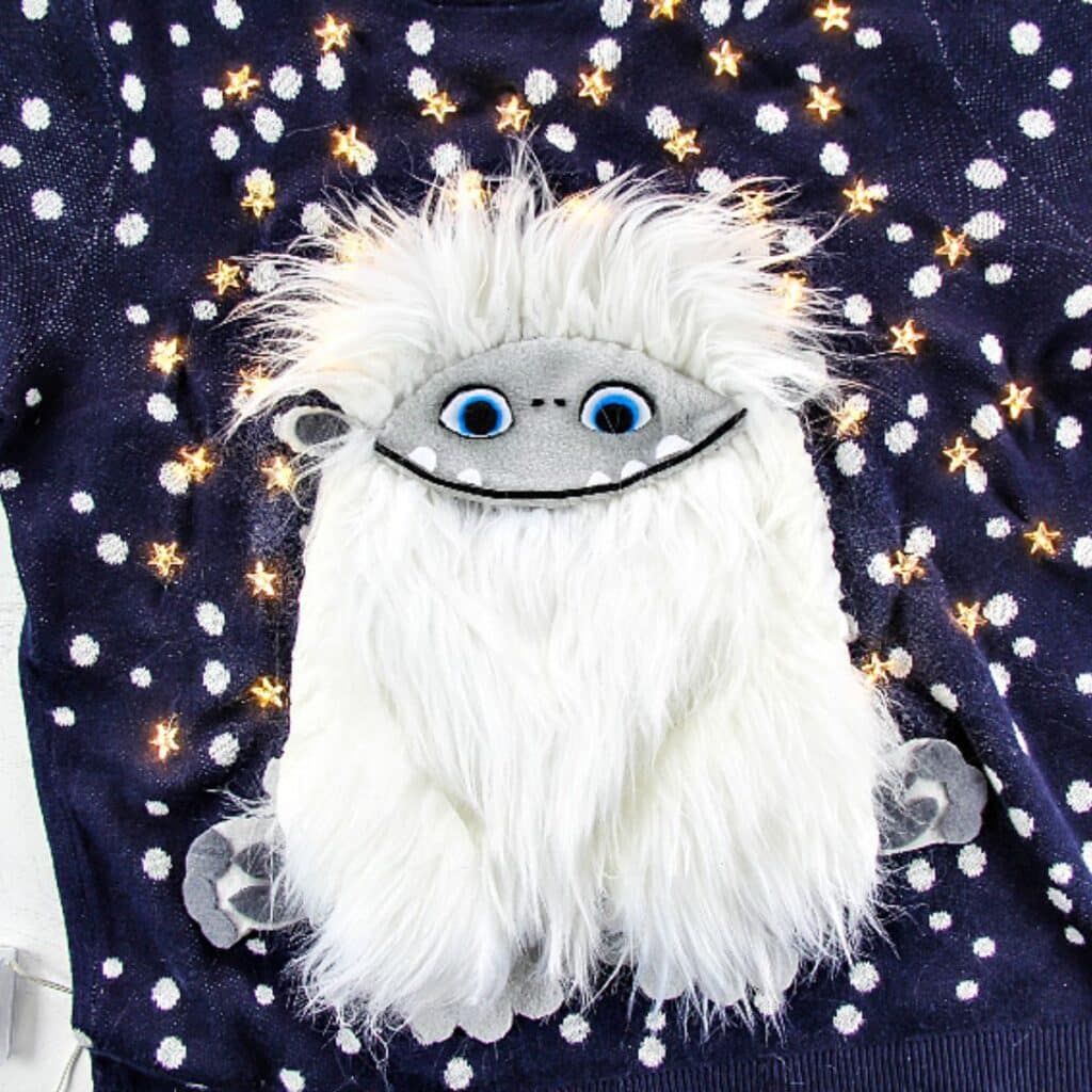 Abominable Ugly Christmas sweater by Make and Take.