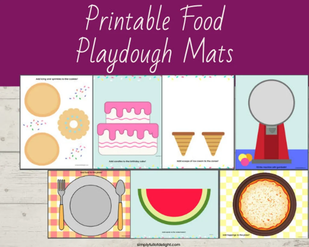 printable playdough mats