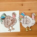 Easy Turkey Paper Craft (Free printable!) - Simply Full of Delight