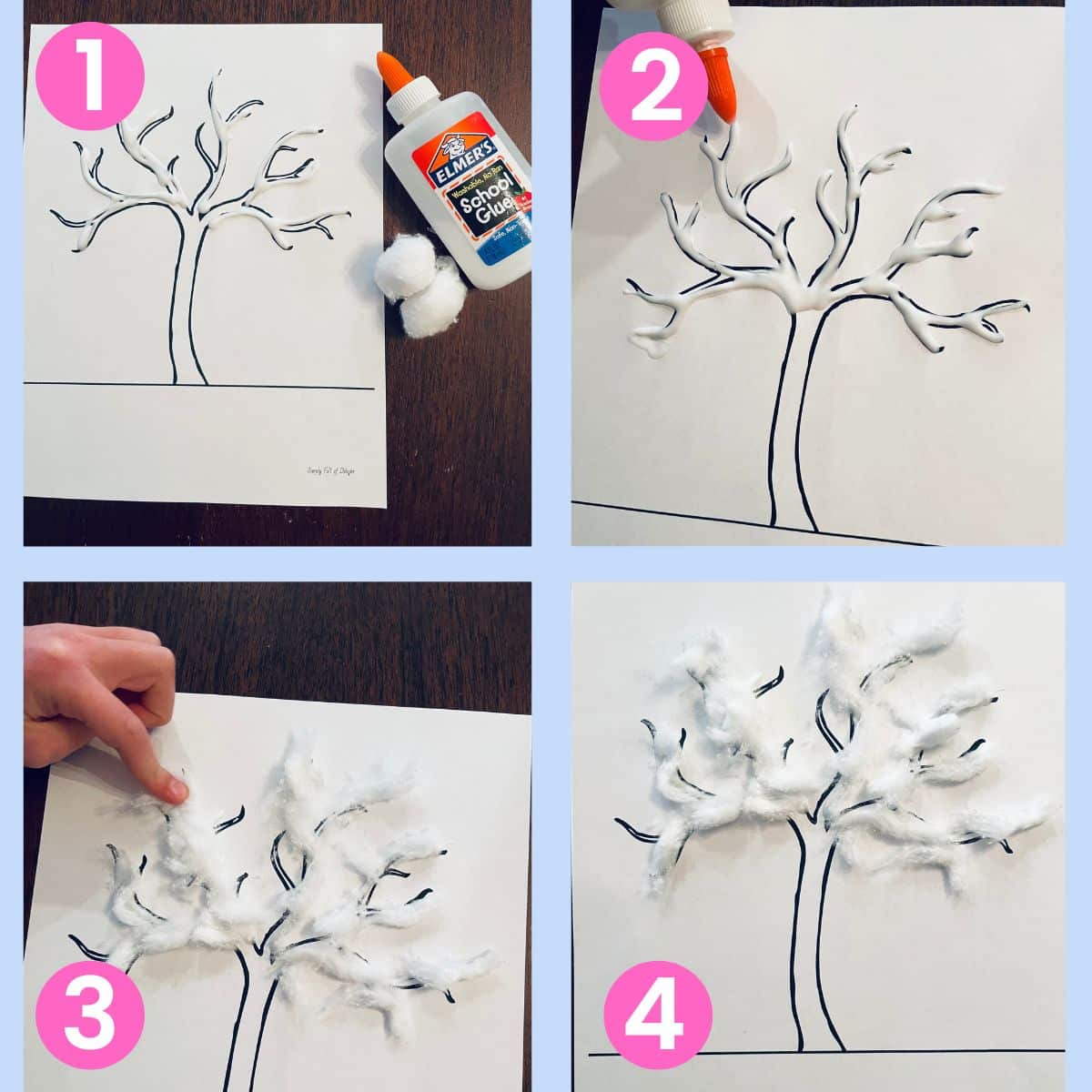 Free Winter Tree Printable (with Craft ideas!)