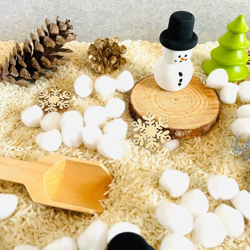 Winter Sensory Bin  What Can We Do With Paper And Glue