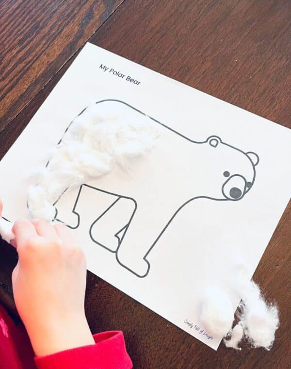 polar bear printable craft