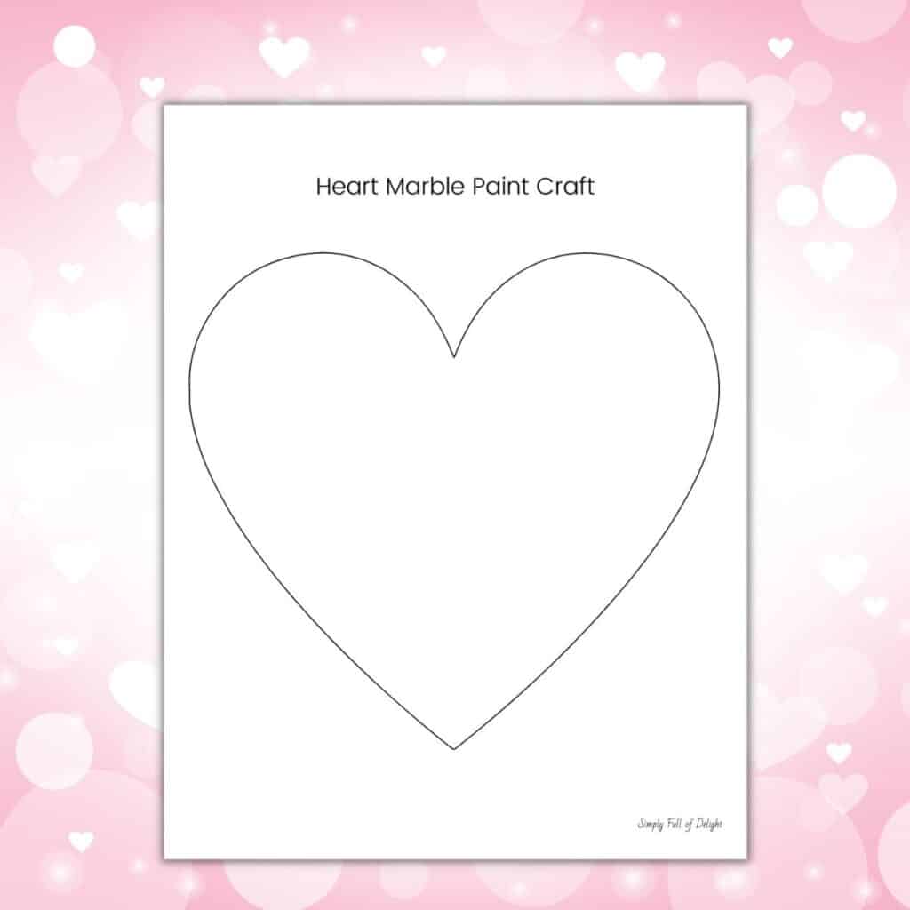 free heart printable template