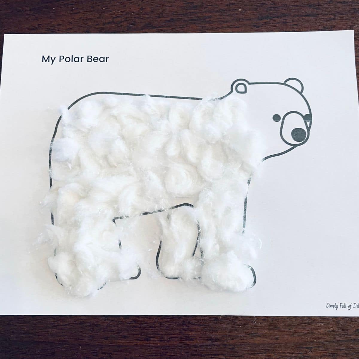 Free Polar Bear Printable (with Craft Ideas!) - Simply Full of Delight