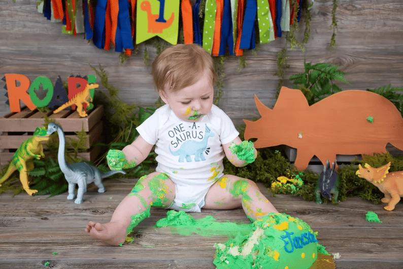 Olive Loves Apple O-fish-ally One Bodysuit for Baby Boys Fishing Themed First Birthday Outfit