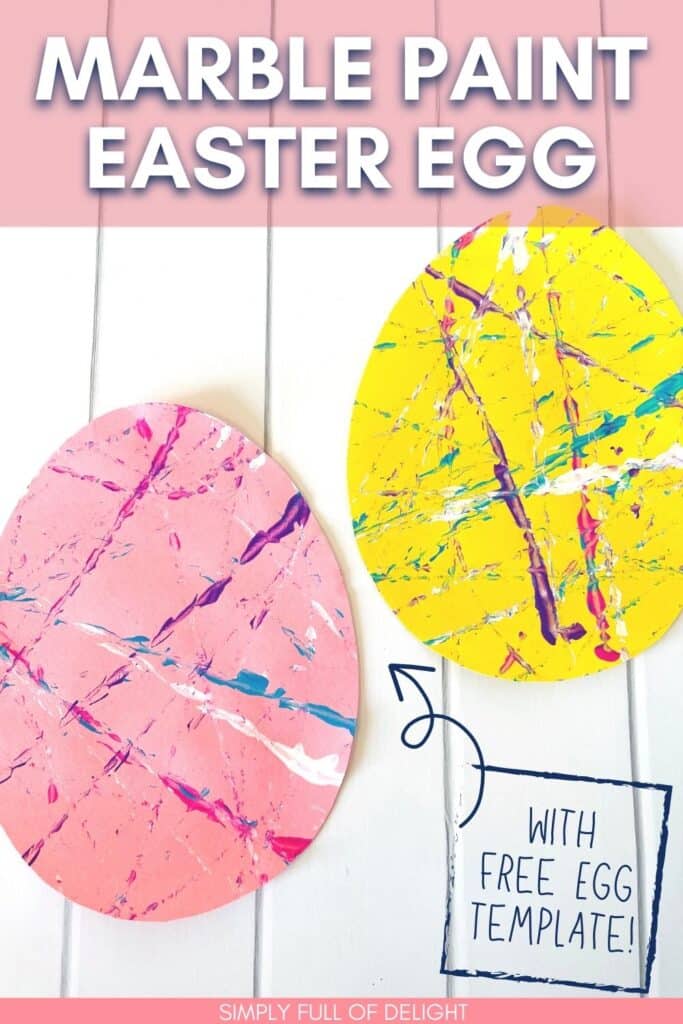 Easter or Spring-themed Kids Craft …MARBLE PAINTING!