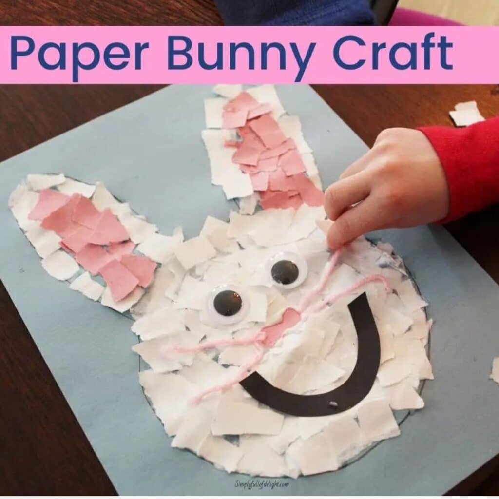 paper bunny craft for kids