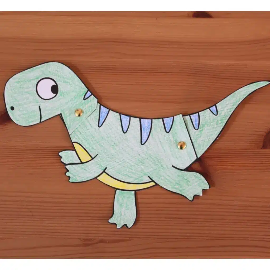 diy paper dinosaur craft for kids