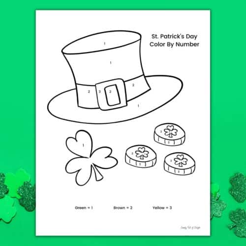 St. Patrick's Day Color By Number Worksheets (Free!) - Simply Full of ...