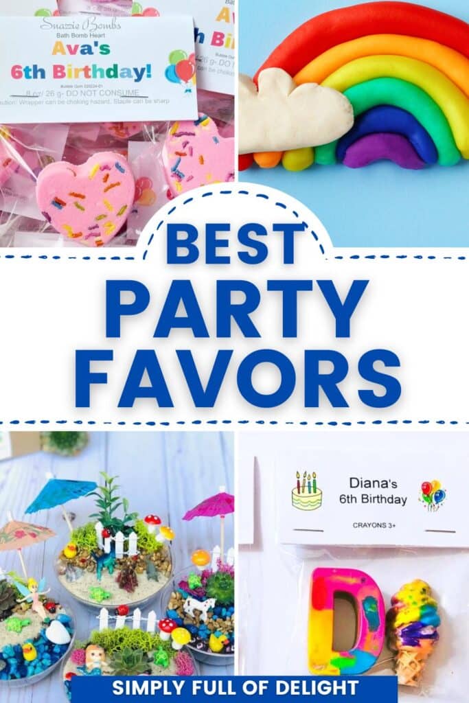 Party favor ideas 6 best sale year old