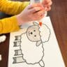 Easy Cotton Ball Sheep Craft (Free Printable)