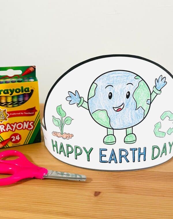 free earth day hat template