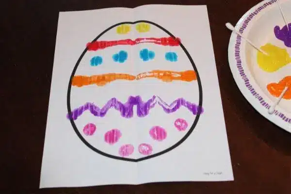 easter egg symmetry craft