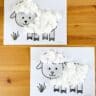Easy Cotton Ball Sheep Craft (Free Printable)