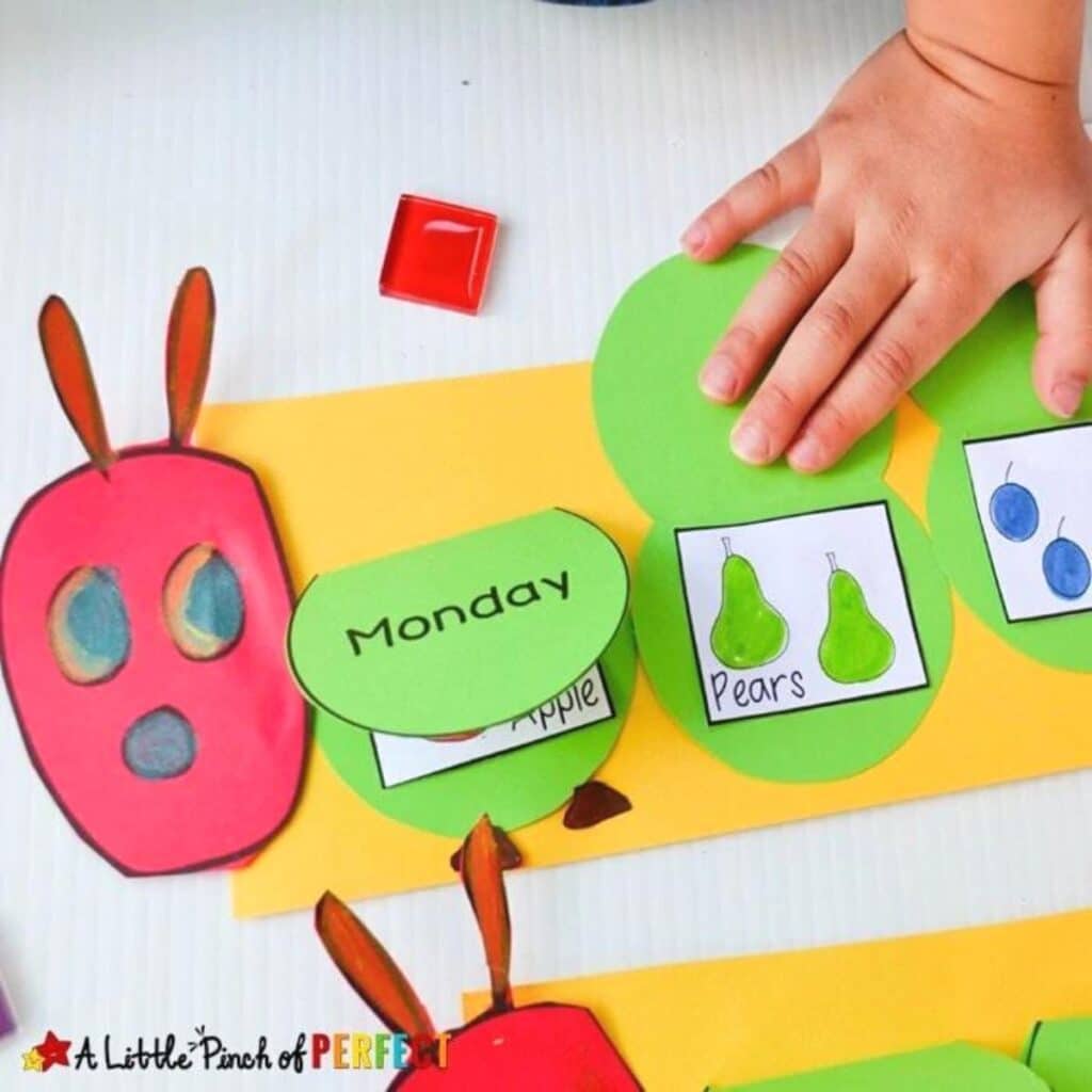 flip book caterpillars by A little Pinch of Perfect