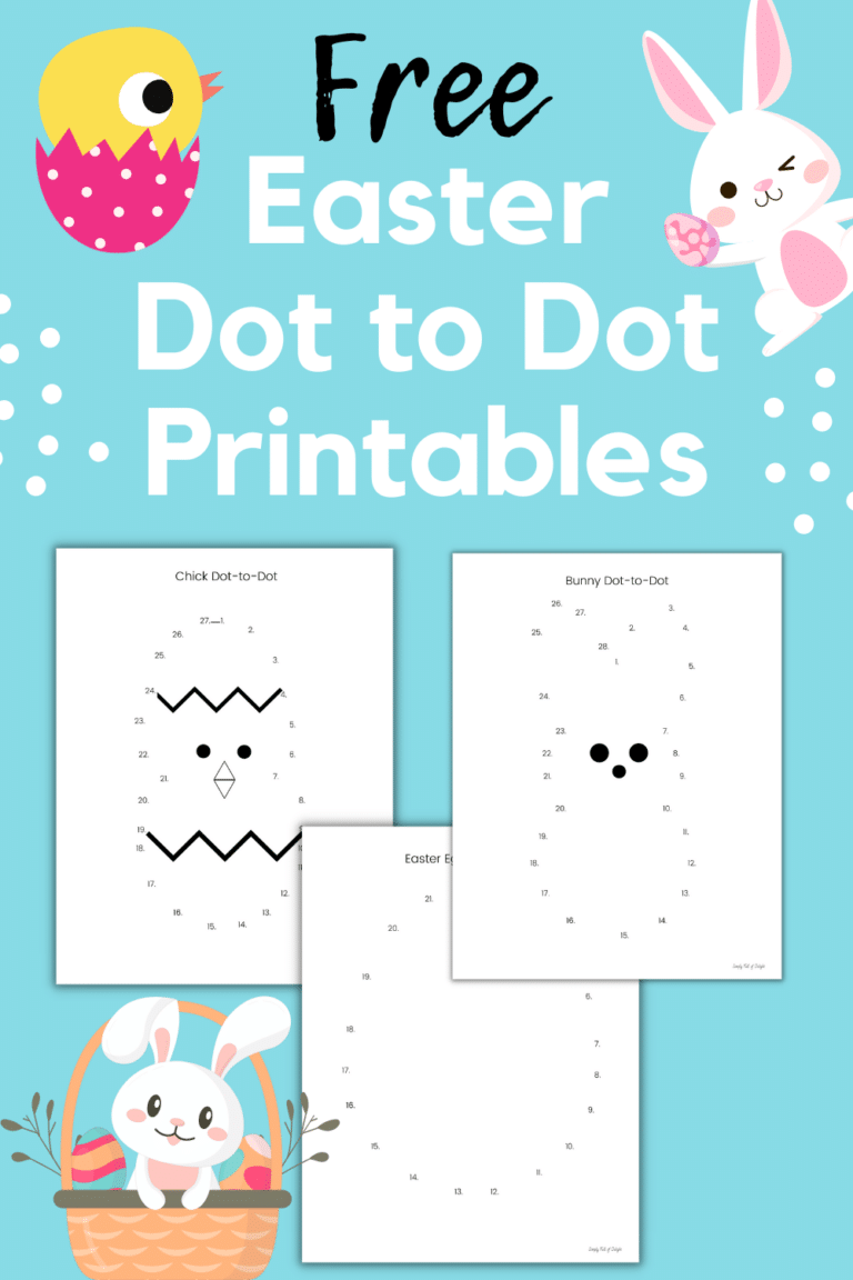 Free Easter Dot to Dot Printables for Kids - Simply Full of Delight