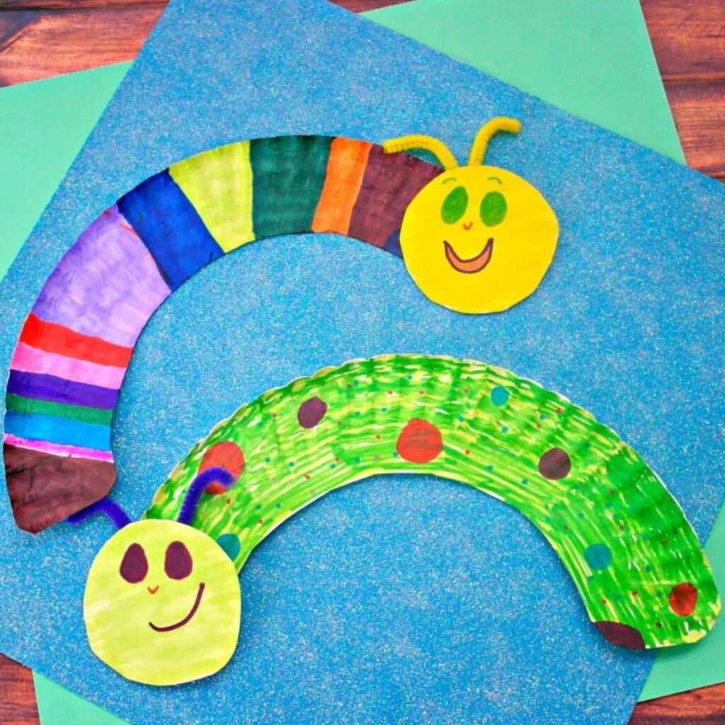 Paper plate caterpillar by In the Playroom