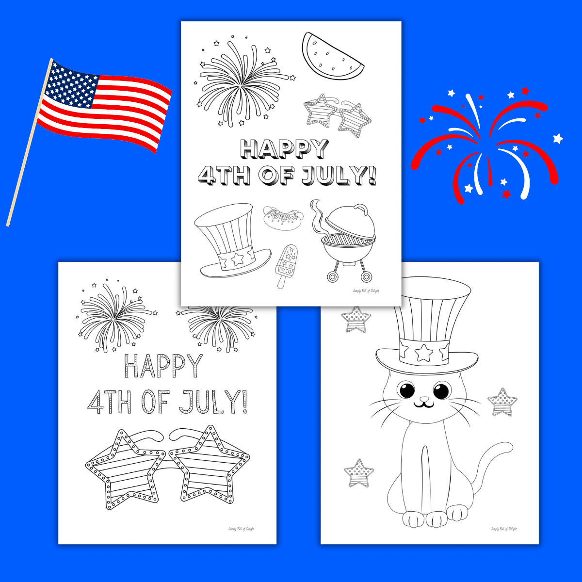 4 of july coloring pages