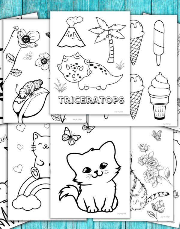 cute coloring pages - free printable coloring sheets including holidays, mermaids, cats and animals