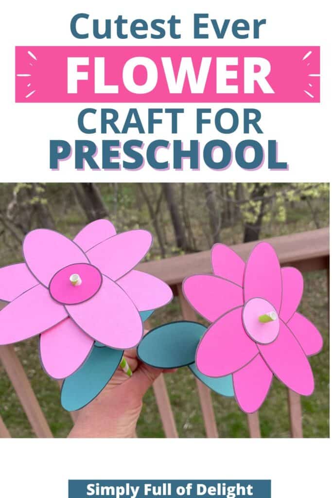 Straw-Print Flower Painting Craft