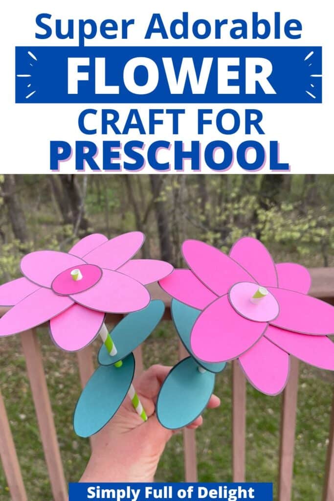 Super adorable flower craft for preschool