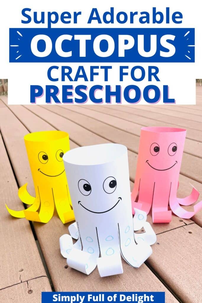 super adorable octopus craft for preschool