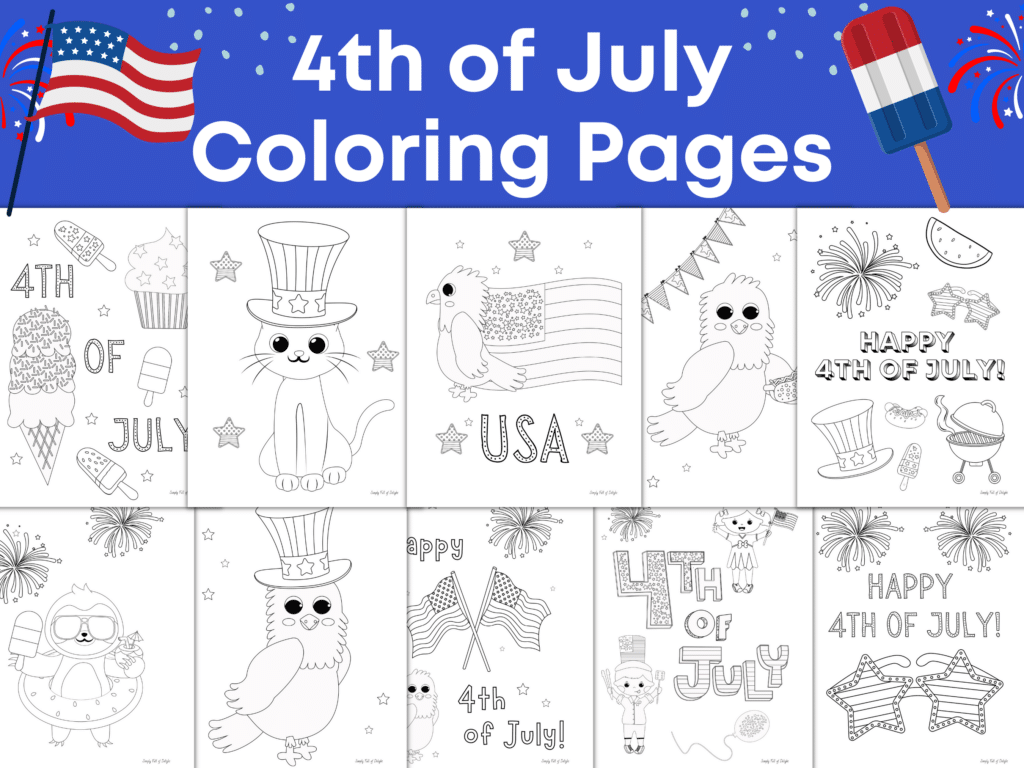 4th of july coloring pages in my etsy shop