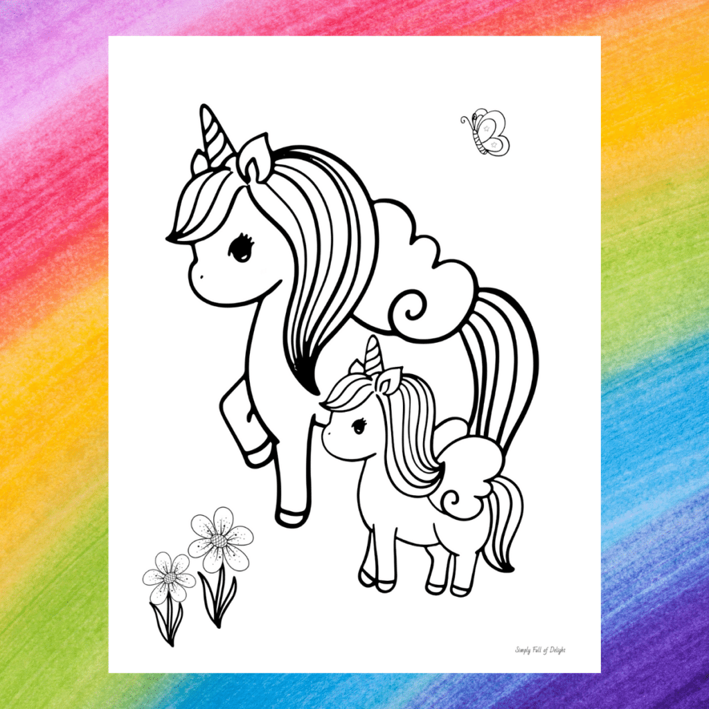 Free Printable Unicorn Coloring Pages - Fun Crafts Kids