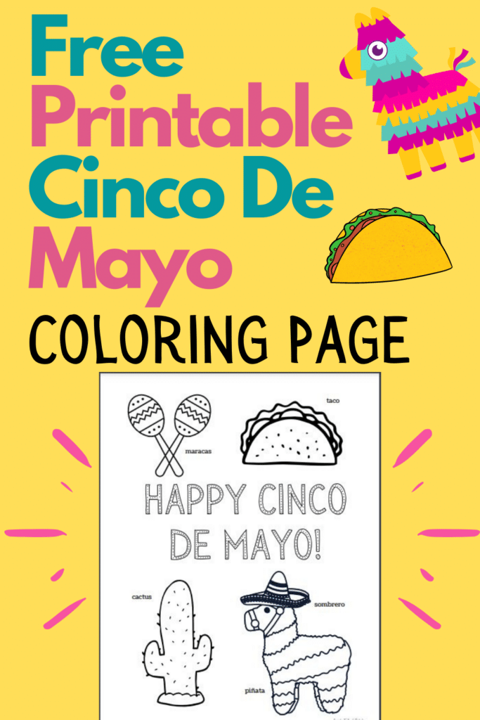 free printable cinco de mayo coloring page