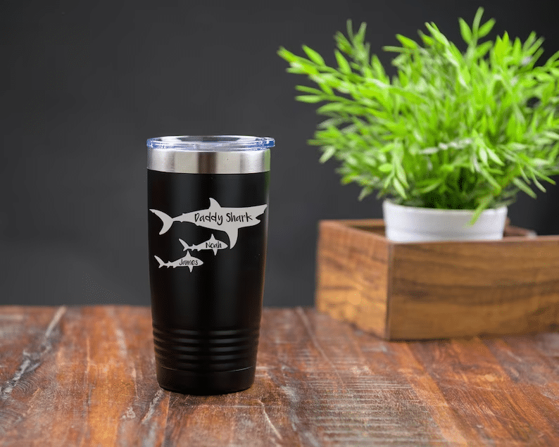 daddy shark tumbler