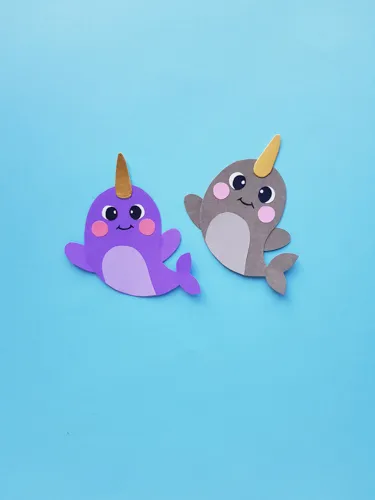 paper narwhal by Frosting & Glue