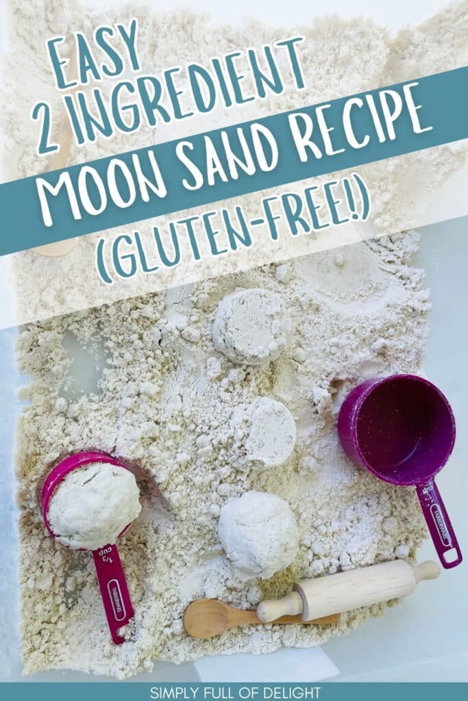 2- Ingredient Moon Sand Recipe - Toddler at Play