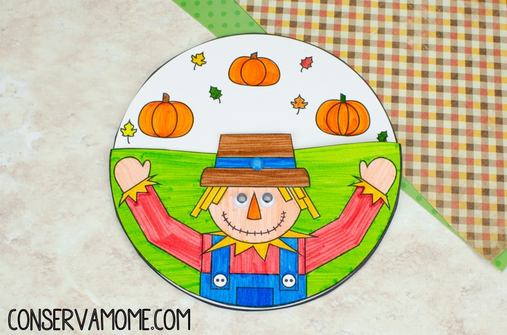 Printable Scarecrow Craft from ConservaMom.