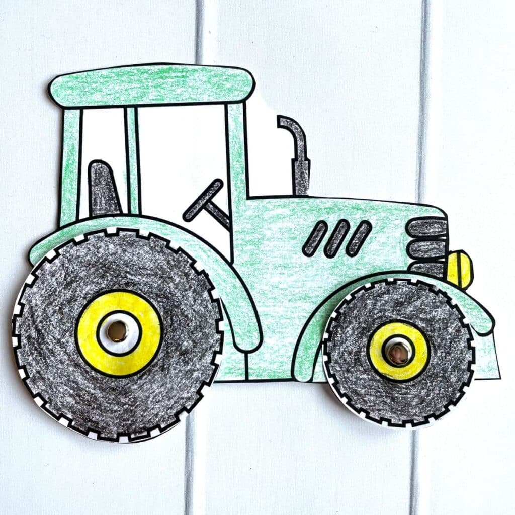 simple tractor outline