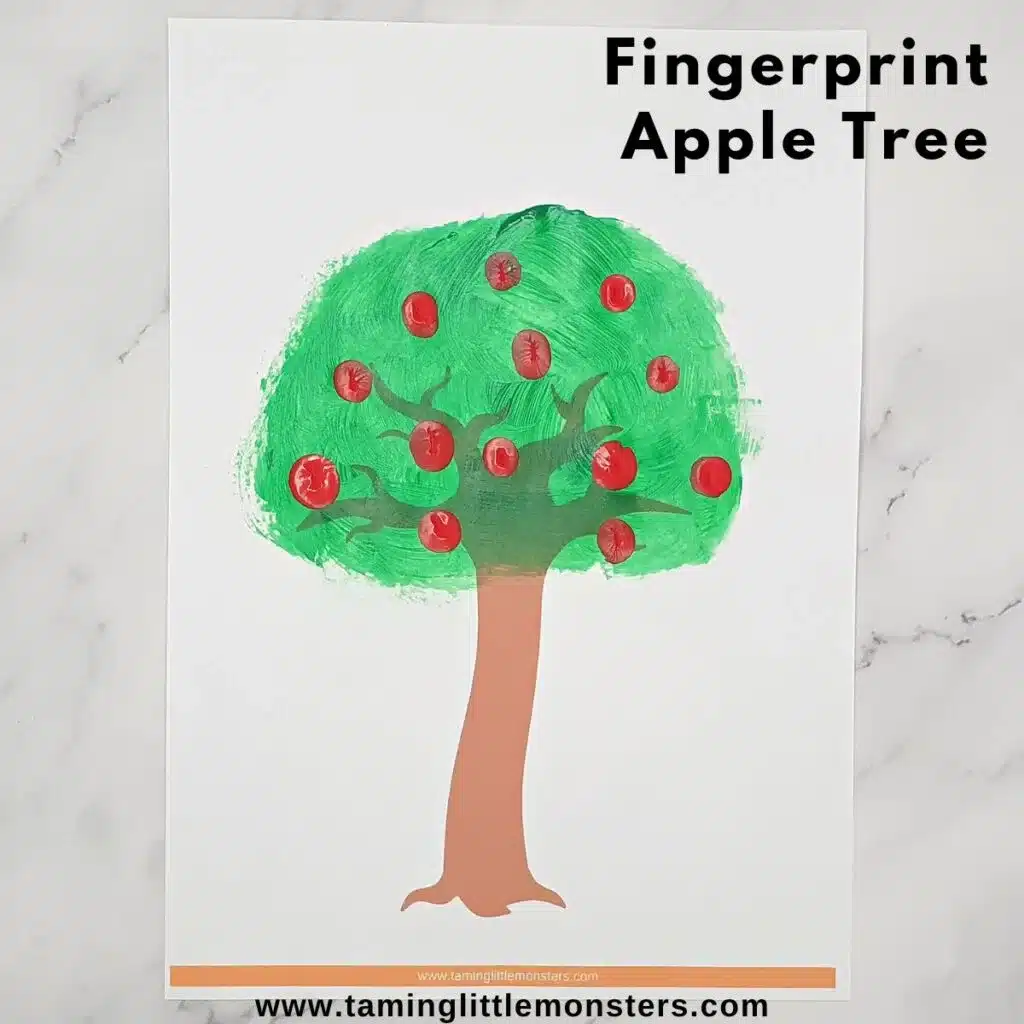 fingerprint apple tree by Taming Little Monsters