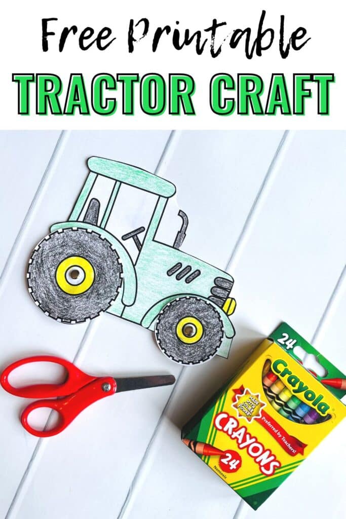 free printable tractor craft