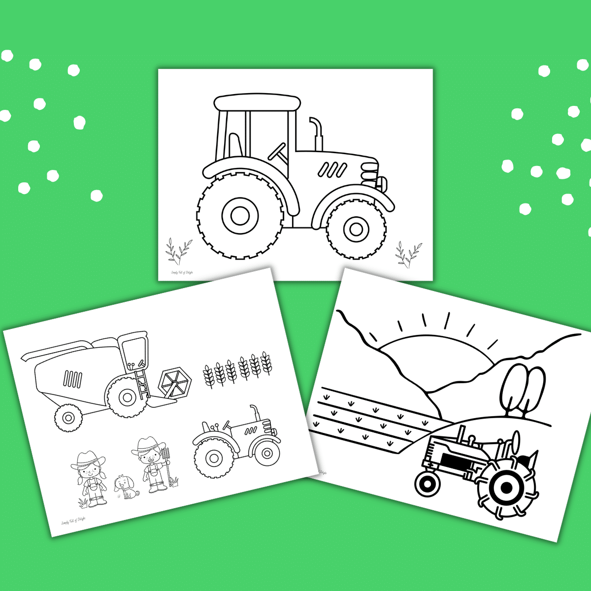 John Deere Tractor coloring and free printable for kids of all ages