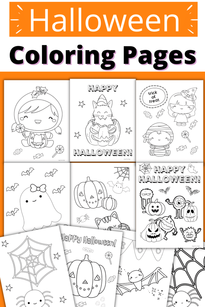 Halloween Coloring pages set from my Etsy shop