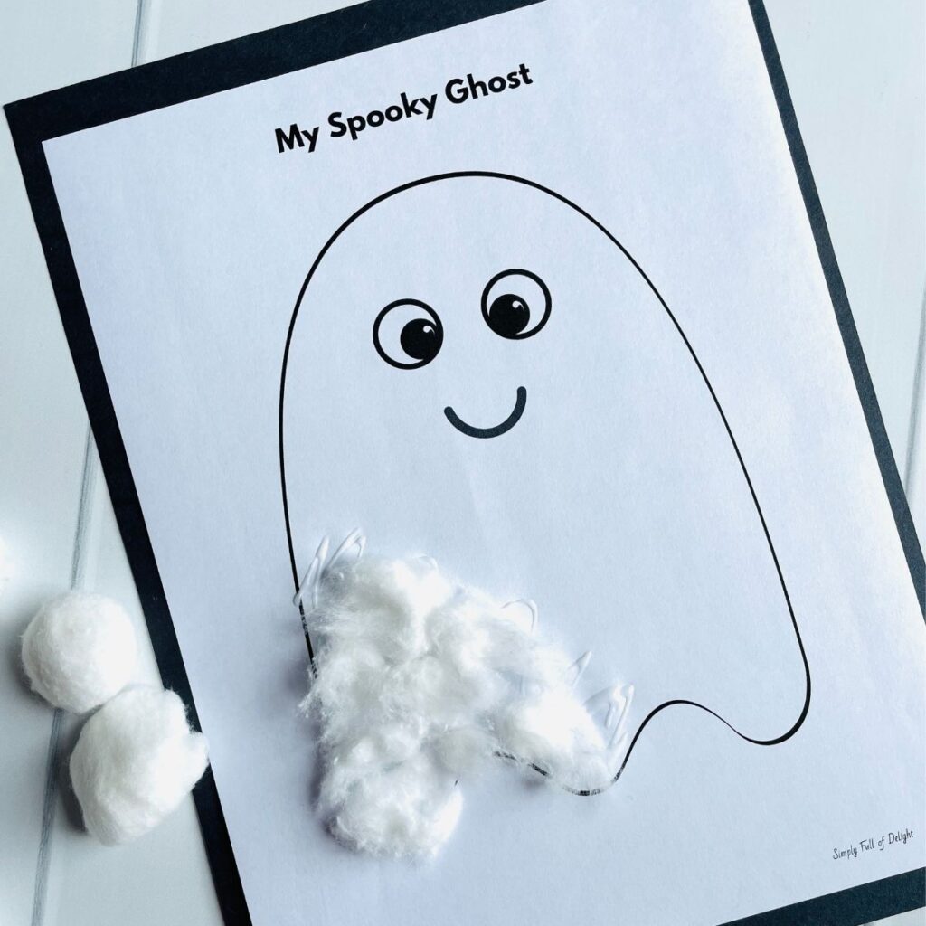 cotton ball ghost crafts