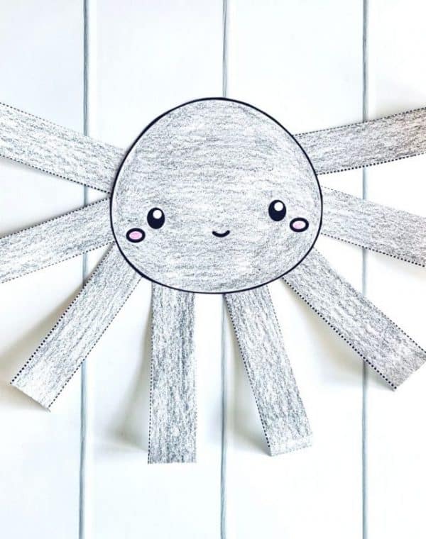paper spider craft printable