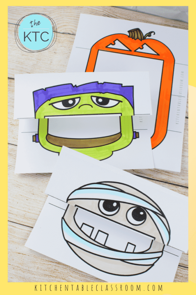 Halloween Big Mouth Drawing Prompts  from The Kitchen Table Classroom.