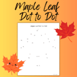 Free Printable Fall Dot to Dots for Preschoolers - Simply Full of Delight