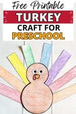 Thanksgiving Turkey Craft Printable 🦃 (Free Template!)