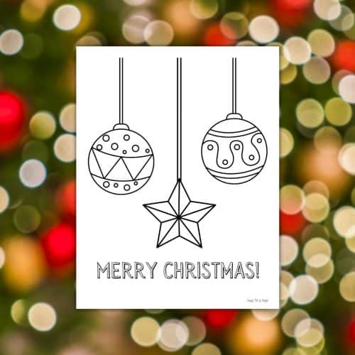 Free Christmas Ornament Coloring Pages for Kids - Simply Full of Delight