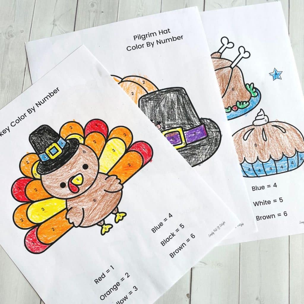 Free Printable Color by Number Food Preschool Worksheets  Preschool  worksheets, Food themes, Color by number printable