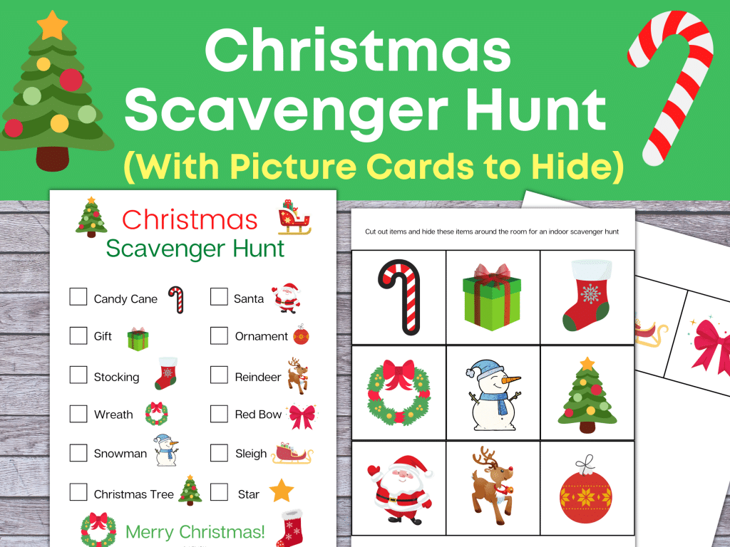 Christmas Scavenger Hunt for kids